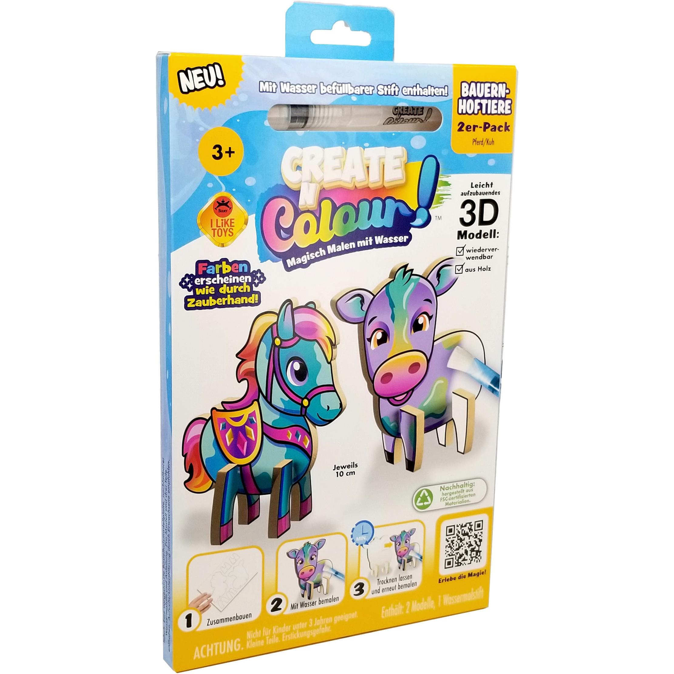 Bauer Create Bauernhof Kuh + Pferd, d (201015)