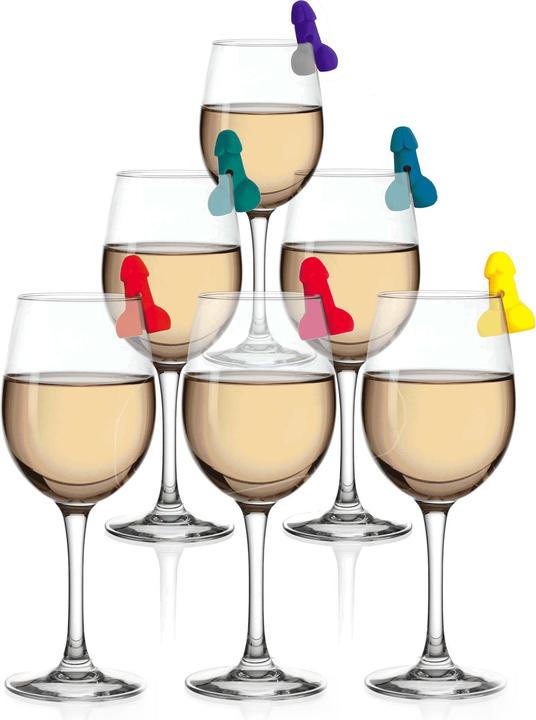 Actual product image Little Genie Productions Super Fun Penis - Cocktail Markers - Set of 6