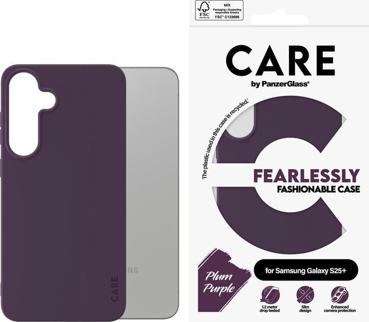 Produktbild PanzerGlass CARE by ® Fashionable Case Plum Purple Samsung Galaxy S 2025 Plus, Cover, Samsung, Samsu (Samsung Galaxy S25+)