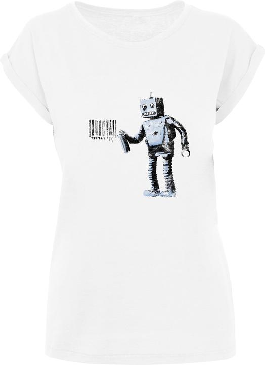 Produktbild Merchcode Ladies Barcode Robot T-Shirt - 111943 (S)