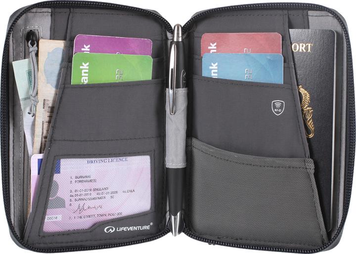Produktbild Lifeventure RFID Mini Travel Wallet, Recycled, Navy Blue