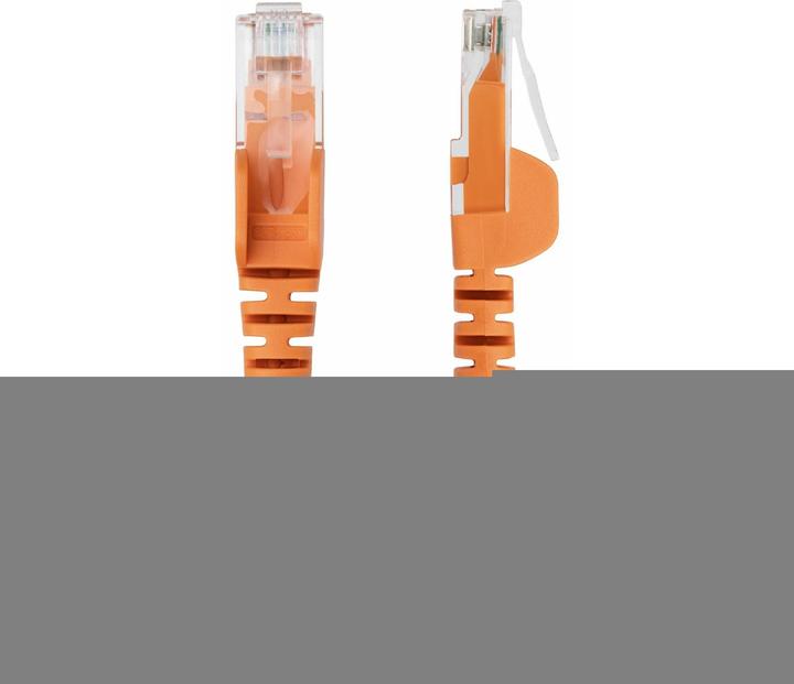 Actual product image StarTech .com N6PAT25CMORS, 0,25 m, Cat6, U/UTP (UTP), RJ-45, RJ-45, Orange (CAT6, 0.25 m)