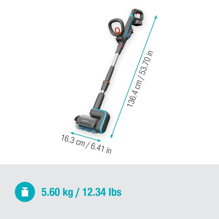 Immagine prodotto Gardena Pulitore multiuso a batteria Aqua Brush Universal 04/18V P4A (Batteria ricaricabile)