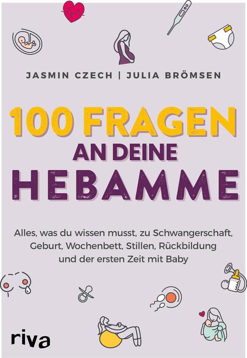 Image du produit 100 Fragen an deine Hebamme (Allemand, Julia Brömsen, Jasmin Czech, 2023)