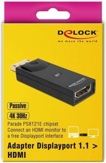 Produktbild Delock Monitoradapter DP-Stecker zu HDMI-Buchse (HDMI, 16 cm)