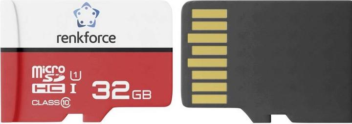 Produktbild Renkforce RF-mSDC-32GB 32 GB micro SDHC card w SD card adapter UHS-1 C (32 GB, microSDHC, UHS-I)