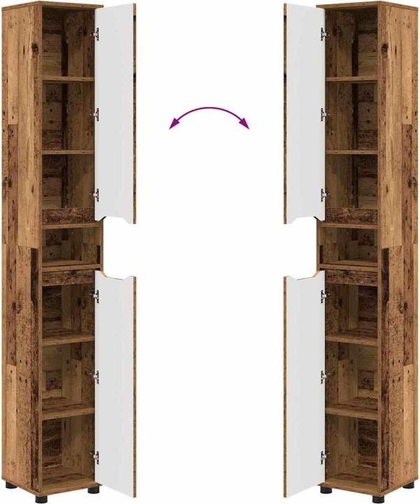 Produktbild vidaXL Badezimmerschrank (30.50 x 30 x 195 cm)