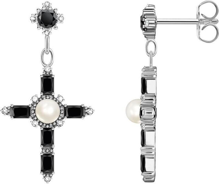 Produktbild Thomas Sabo Ohrringe Cross Romance (925er Silber, Süsswasserzuchtperle)
