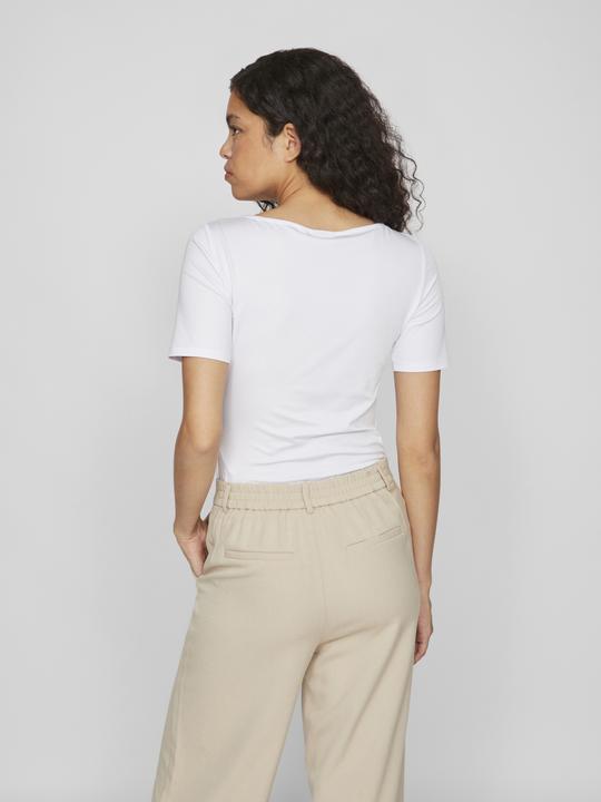 Actual product image Vila Boat-neck top with short sleeves (S)