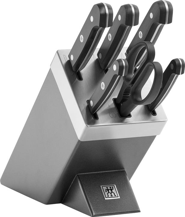 Actual product image Zwilling 1002455 Gourmet Self-sharpening Knife Block 7 pieces, grey