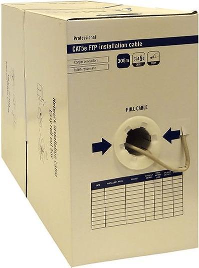 Produktbild OEM Alfaco Cat5E F/UTP solid core cable on reel 305m grey LSZH – (Eca) (F/UTP, CAT5e, 305 m)