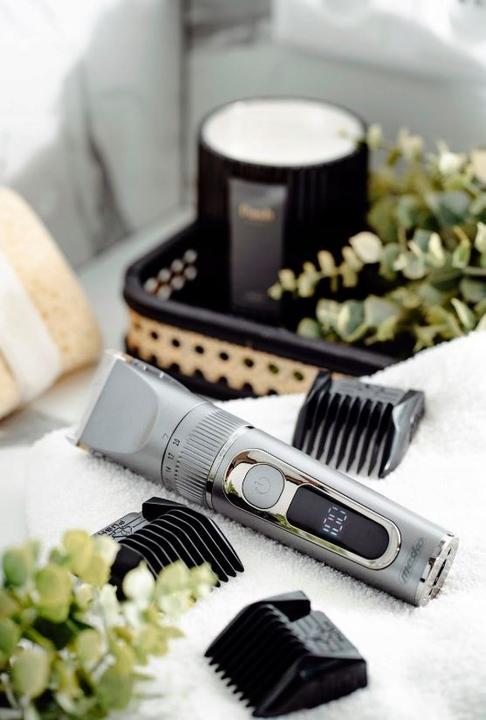 Produktbild Mesko | Hair Clipper with LCD Display | MS 2843 | Cordless | Number of length steps 4 | Stainless Steel