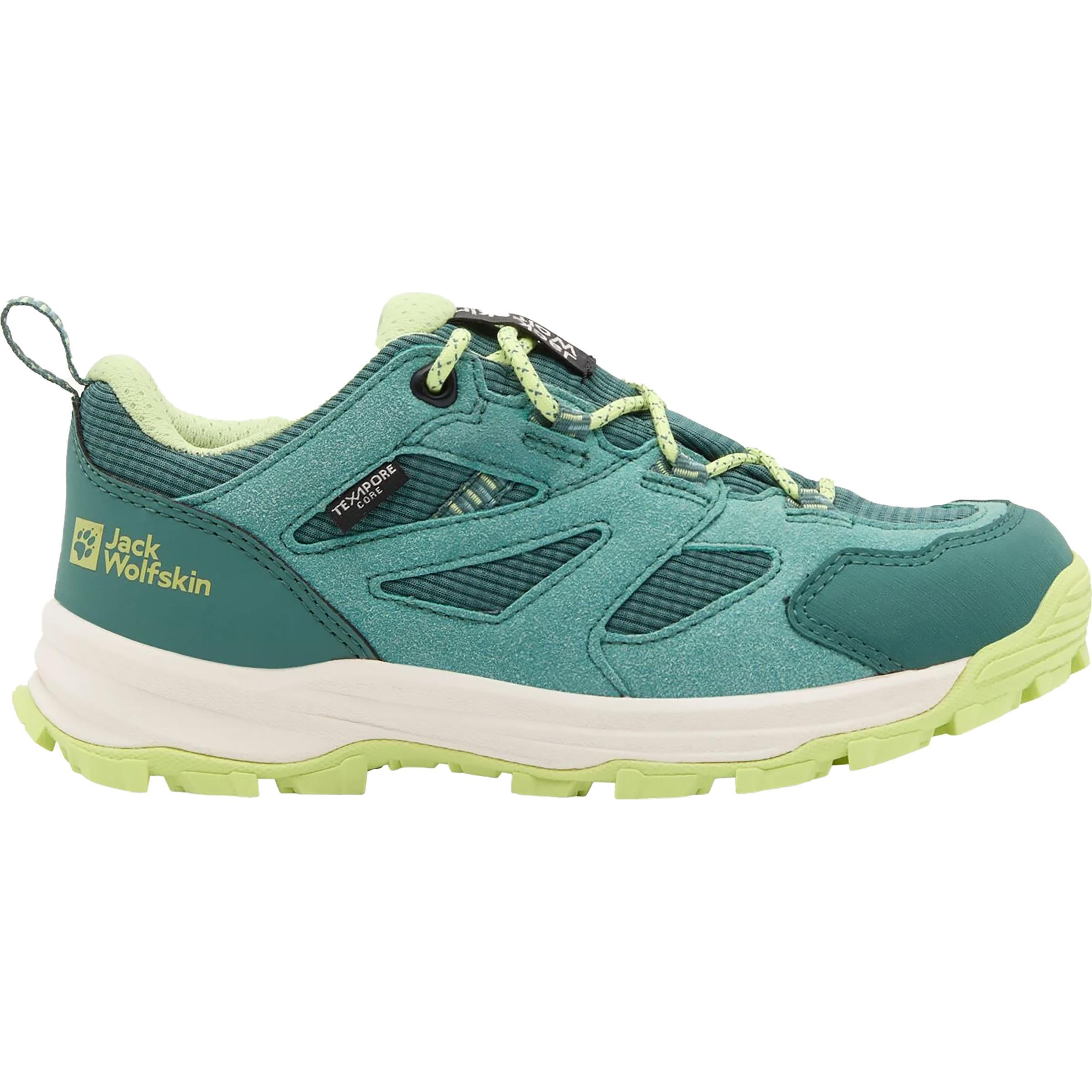 Jack Wolfskin, Jungen, Wanderschuhe, Vojo Tour Texapore Low K (34), Grün