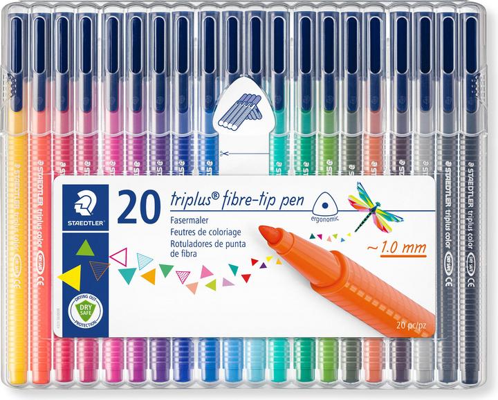 Immagine prodotto Staedtler Penna in fibra tripluscolor 323 (20 x)