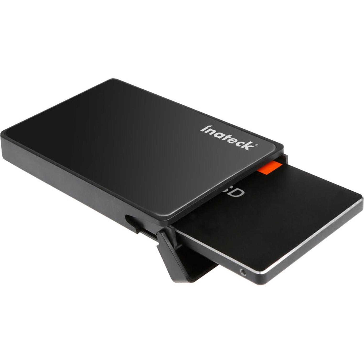Inateck Festplattengehäuse 2,5" USB 3.0 7/9.5mm SATA HDD/SSD (2.5"), Case per hard disk, Nero