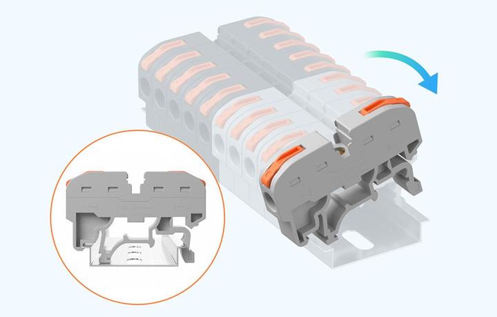 Actual product image Sonoff Din Rail Wire Connectors