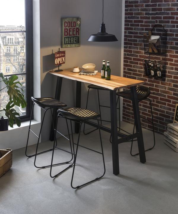 Immagine prodotto SIT Möbel Tavolo da bar in legno massiccio (124 x 112 x 51 cm)