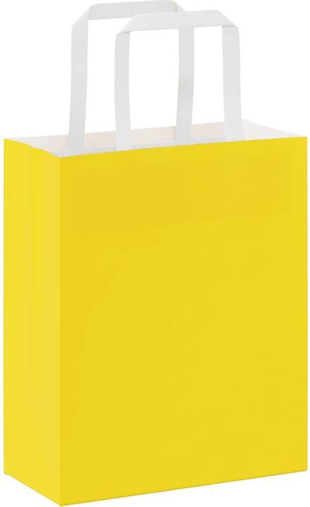 Image du produit VidaXL Sacs en papier kraft 50 pcs. avec anse jaune 18x8x22 cm Sac en papier (Coffret cadeau, 50 x)