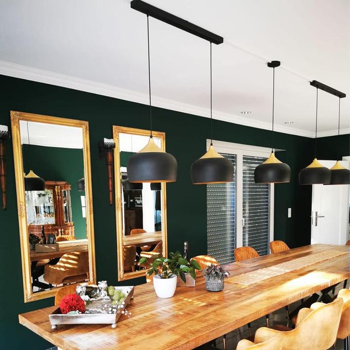 Productafbeelding Bamyum Kreis Pendelleuchte Schwarz 2 Flamme (E27)