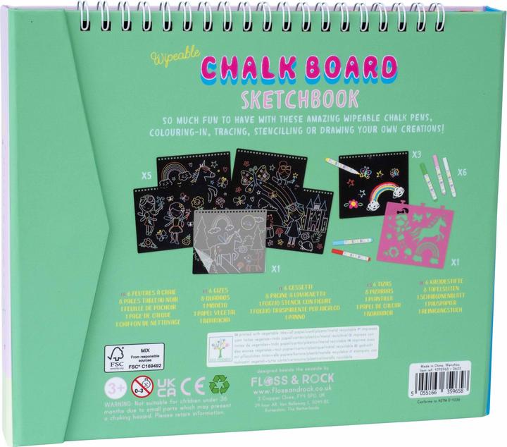 Actual product image ‎Floss & Rock FLOSS & ROCK Rainbow Fairy Chalkboard Sketchbook - 47P5965
