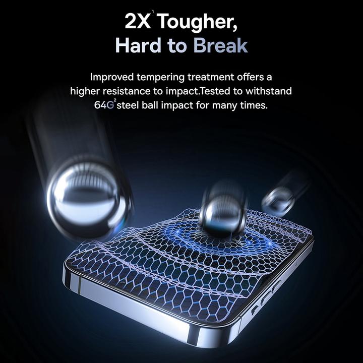 Produktbild Baseus Panzerglas mit Sichtschutz (1 Stk., Apple iPhone 15 Pro)