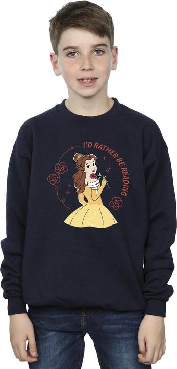 Produktbild Disney Beauty And The Beast I'd Rather Be Reading Sweatshirt Jungen (140, 146)