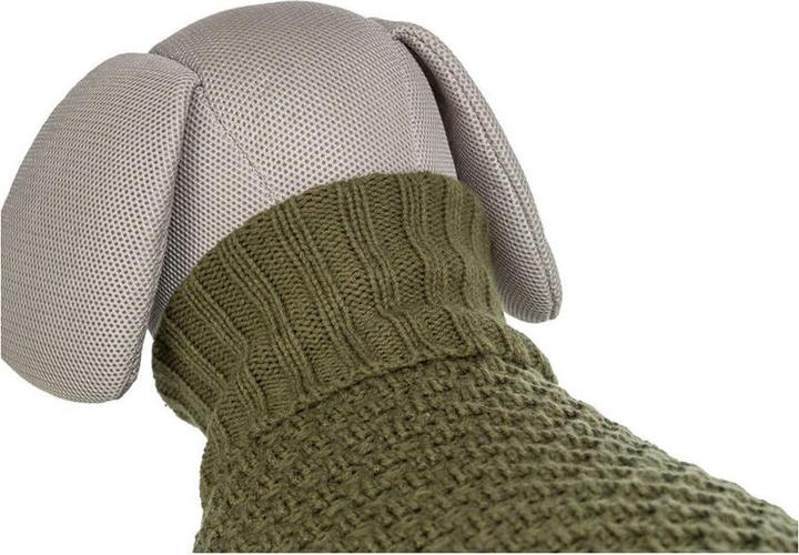 Actual product image Trixie Norwood pullover, XXS: 18 cm, olive green (XXS, Dog jumper)