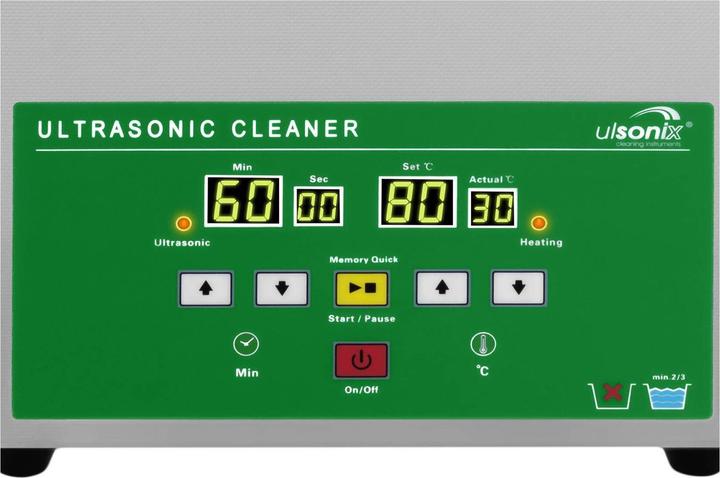 Produktbild Ulsonix Ultraschallreiniger Ultraschallreinigungsgerät Edelstahl Memory 80 W Eco 3 L (40 kHz, 3000 ml)