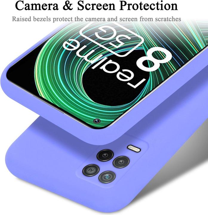 Image du produit Cadorabo TPU Liquid Silicone Case Case pour Realme 8 5G / V13 / Q3 / Q3i / Narzo 30 5G (Realme 8 5G, Realme Narzo 30 5G)
