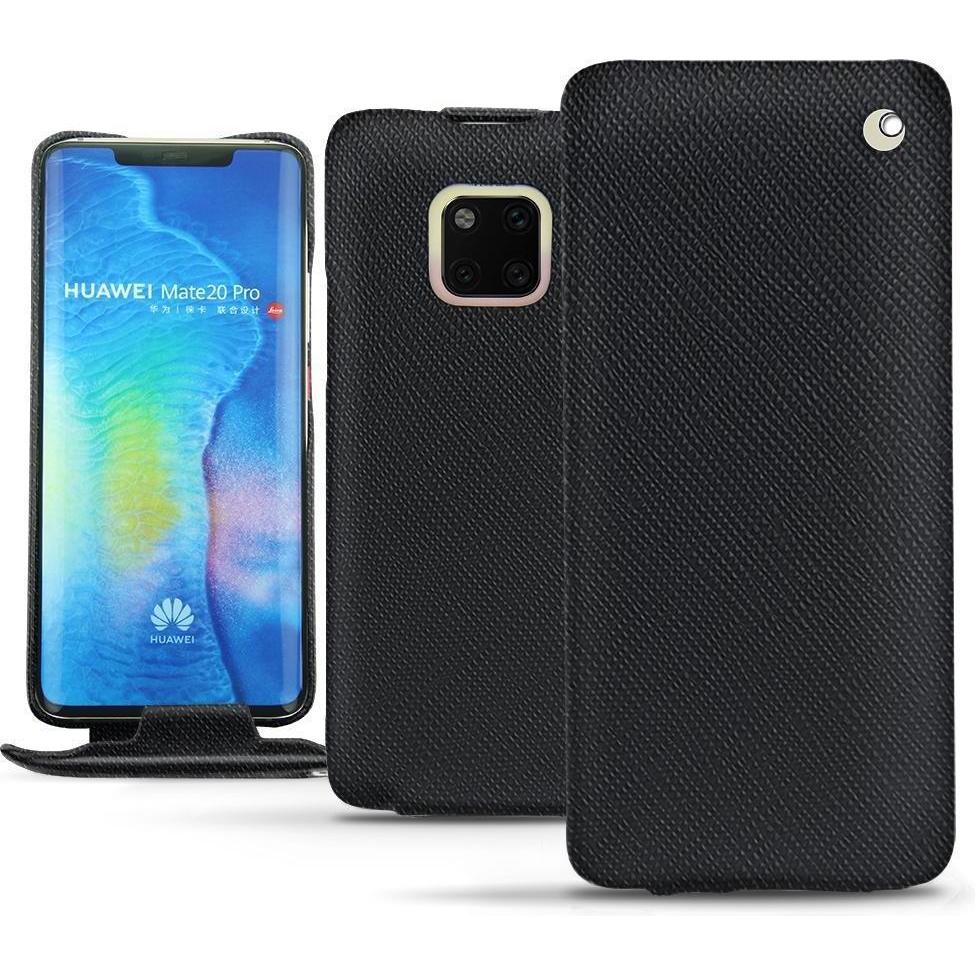 Noreve Lederschutzhülle vertikal (Huawei Mate 20 Pro), Smartphone Hülle, Schwarz