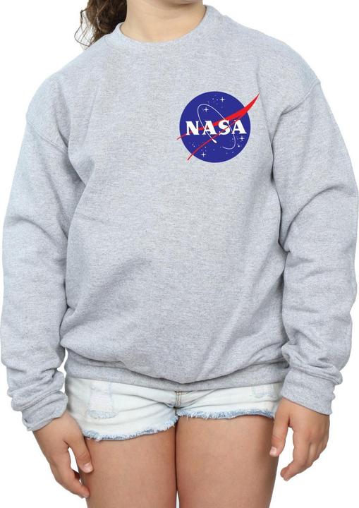 Actual product image Nasa Girls Classic Insignia Chest Logo Sweatshirt (128)