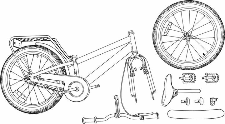 Produktbild vidaXL Kinderfahrrad (18")