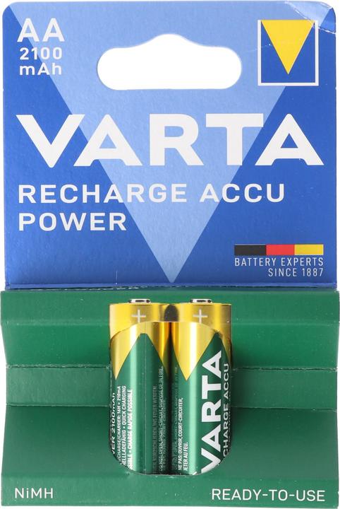 Produktbild Varta Recharge Accu Power (2 Stk., AA, 2100 mAh)