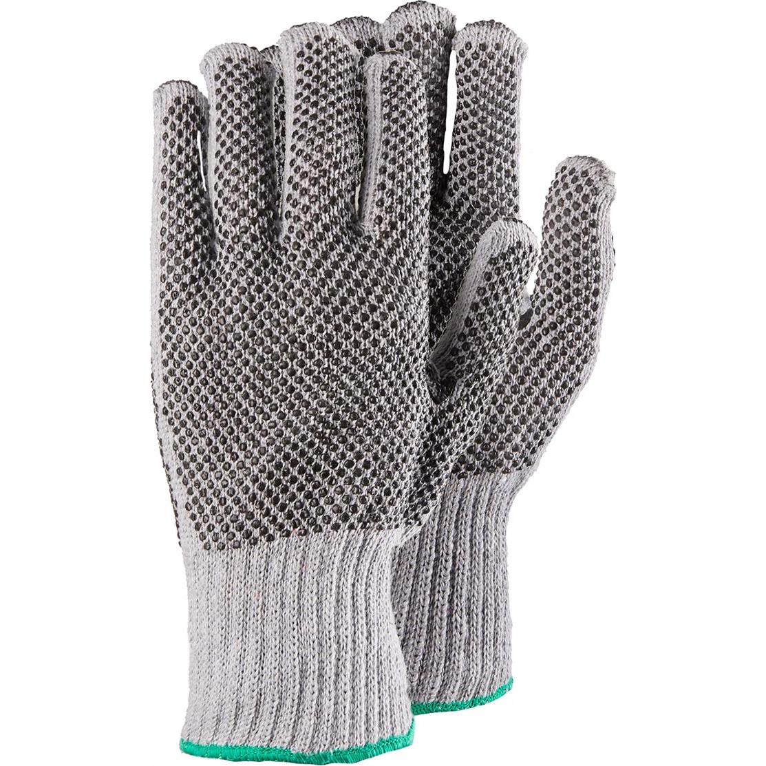 RS, Guanti di sicurezza, Guanti in maglia Eco Gripper, a pois, taglia 9, grigio (9)