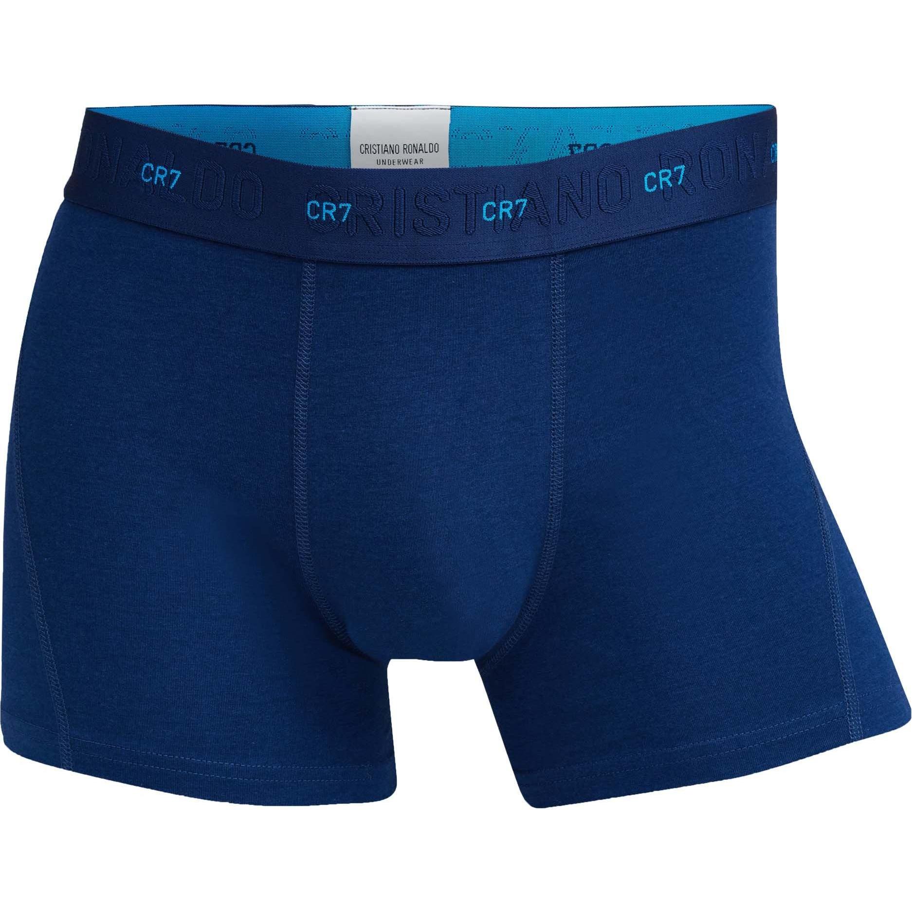 Thumbnail - CR7, Herren, Unterhosen, Trunk Bamboo, Blau, (S, 3er Pack)