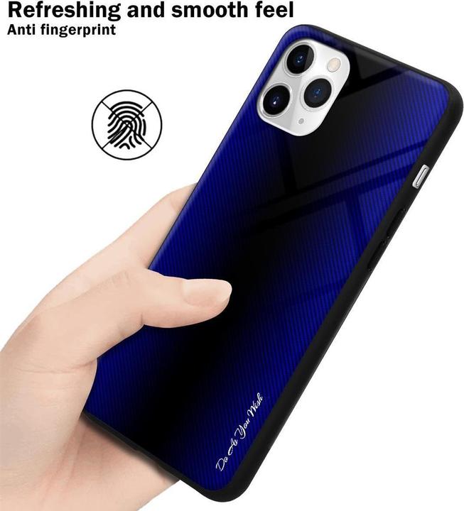 Actual product image Cadorabo TPU Striped Glass Cover (Apple iPhone 11 Pro Max)