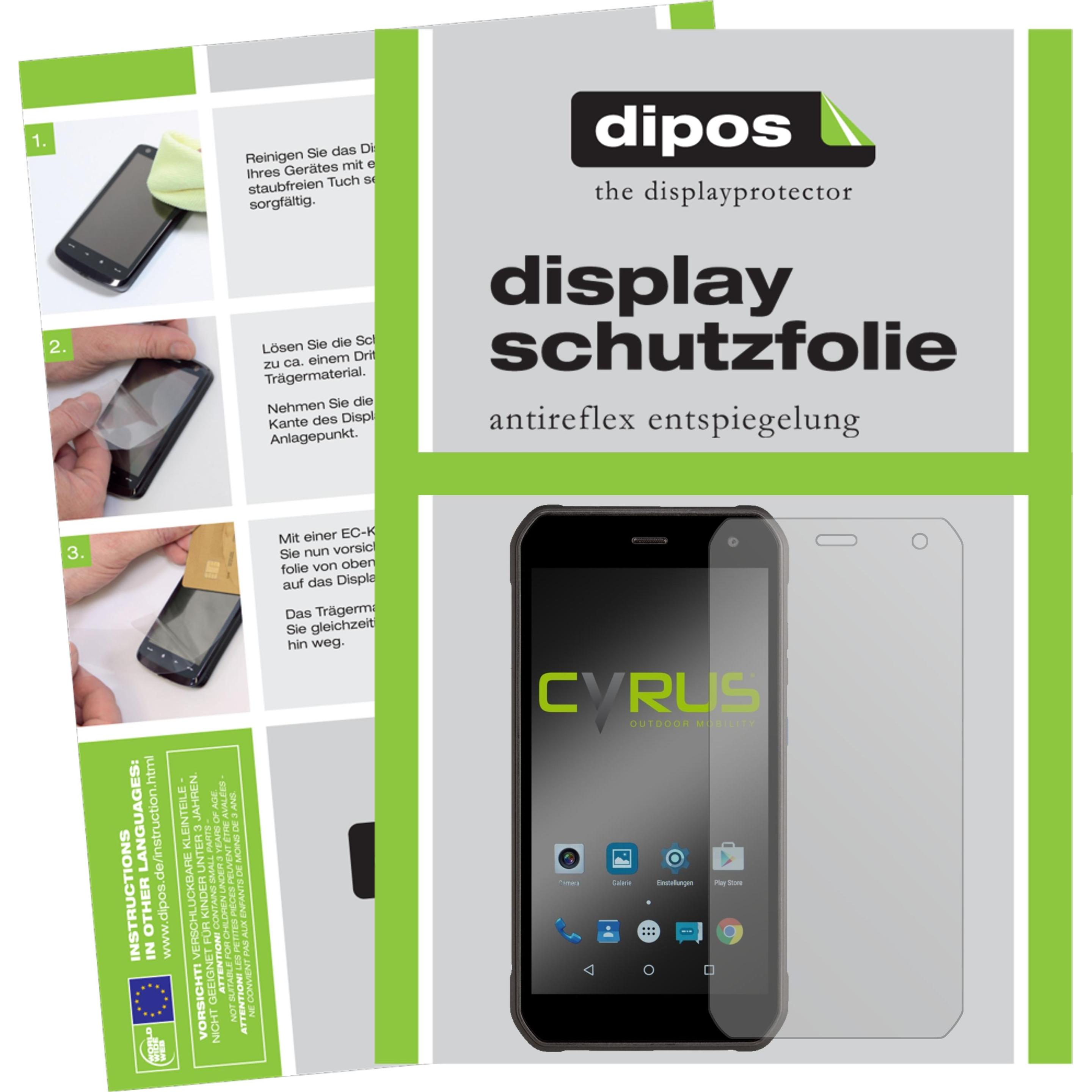 Dipos Displayschutzfolie Antireflex (1 Stück, Cyrus CS40), Smartphone Schutzfolie, Transparent