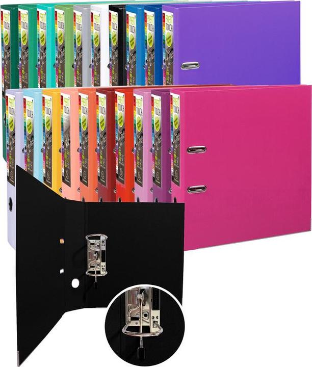Produktbild Exacompta PP- Premium, DIN 80 mm, farbig sortiert (A4, 80 mm, 10 Stück)