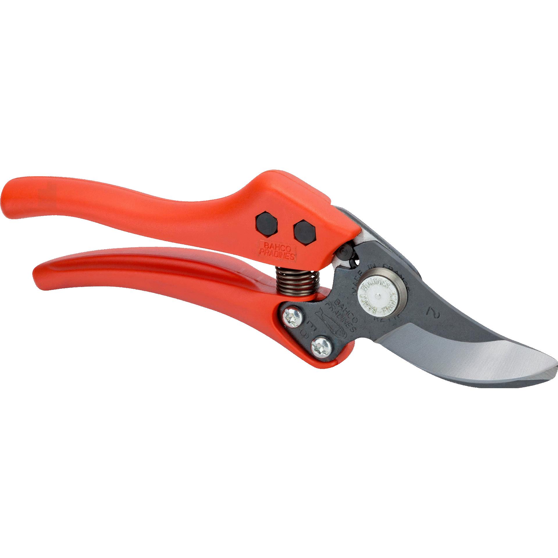 Bahco, Gartenschere, 20-mm-Bypass-Rebschere mit Handgriff aus Verbundwerkstoff und abgewinkeltem Kopf, 200 mm