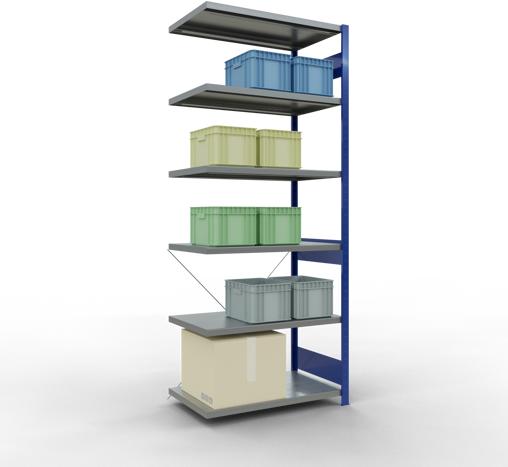 Actual product image Schulte Lagertechnik MULTIplus330 boltless bay system with cross brace