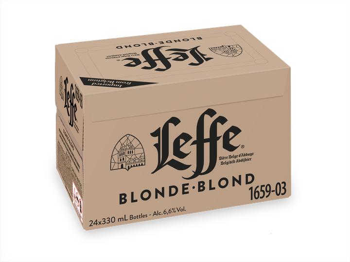Actual product image Leffe Blonde (24 x 33 cl)