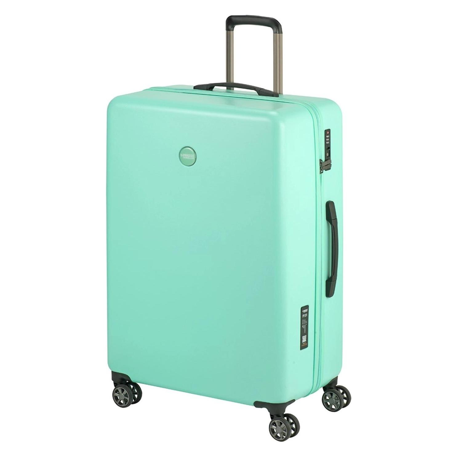 Princess Traveller, Koffer, Prinzessinreisende PT01 Deluxe - Reiokoffer - Pacific Mint - L - 77 Cm, Türkis