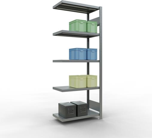 Actual product image Schulte Lagertechnik MULTIplus250 boltless add-on bay system with length bolts