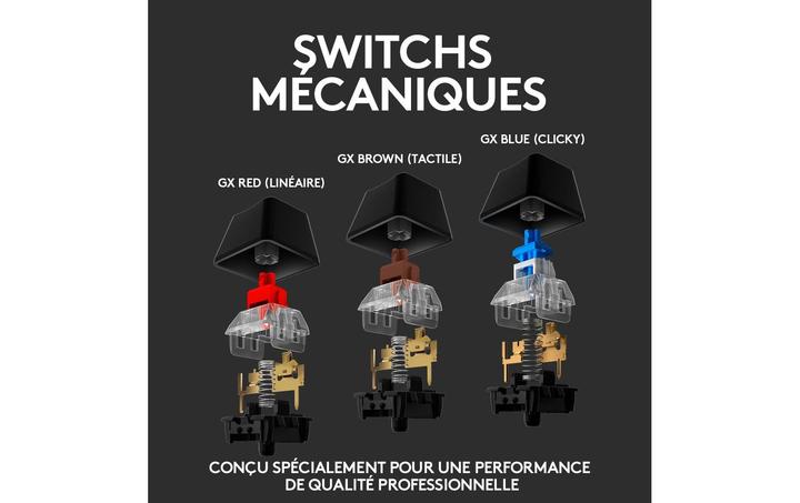 Image du produit Logitech G G512 (Suisse (QWERTZ), Filaire)