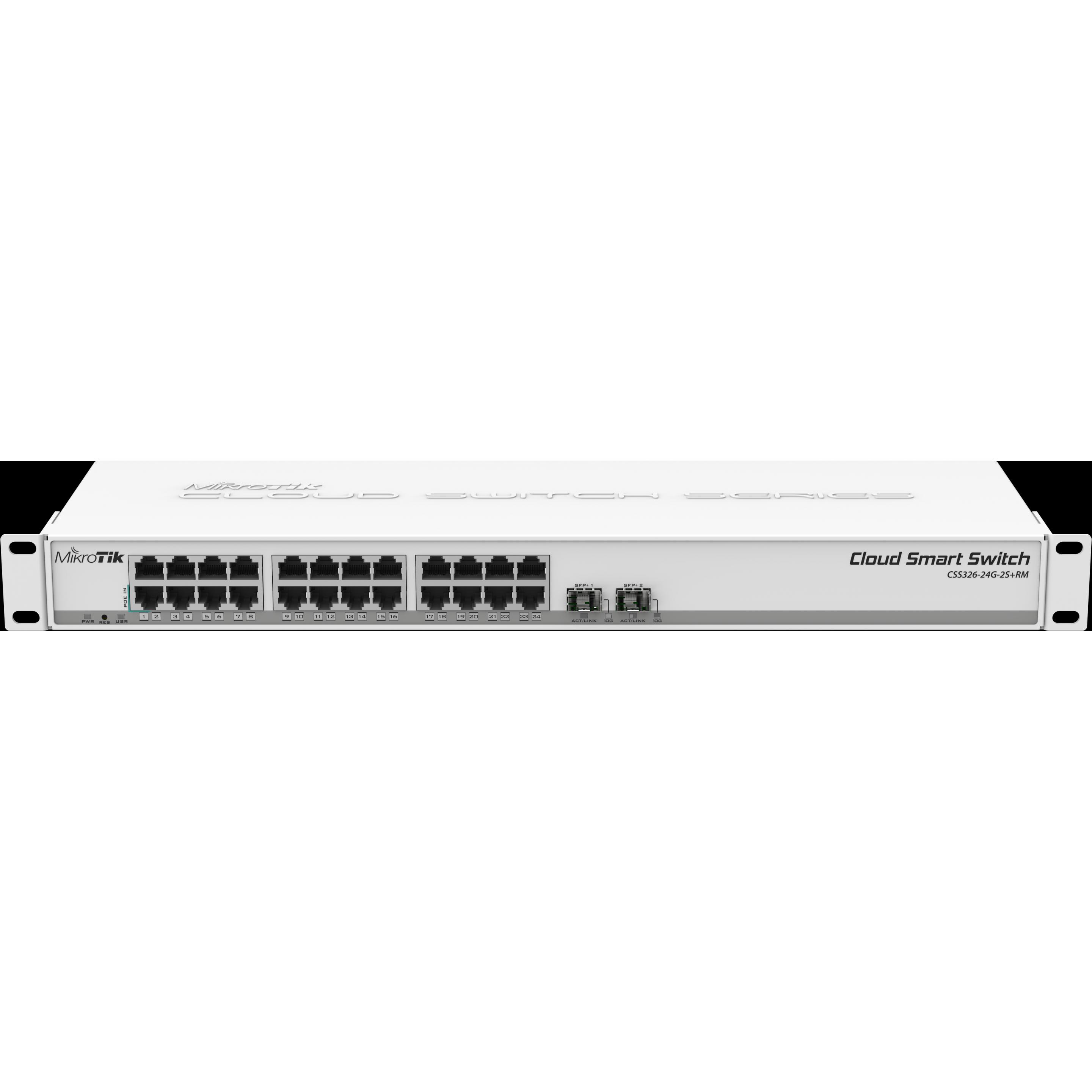 MikroTik Css326-24g-2s+Rm (26 Ports), Netzwerk Switch, Weiss