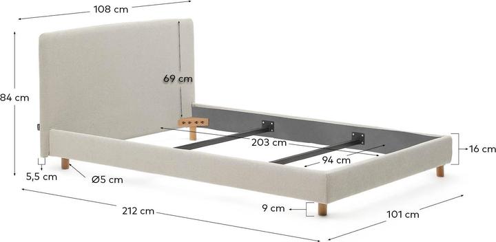Actual product image Kave Home Valma (90 x 200 cm)