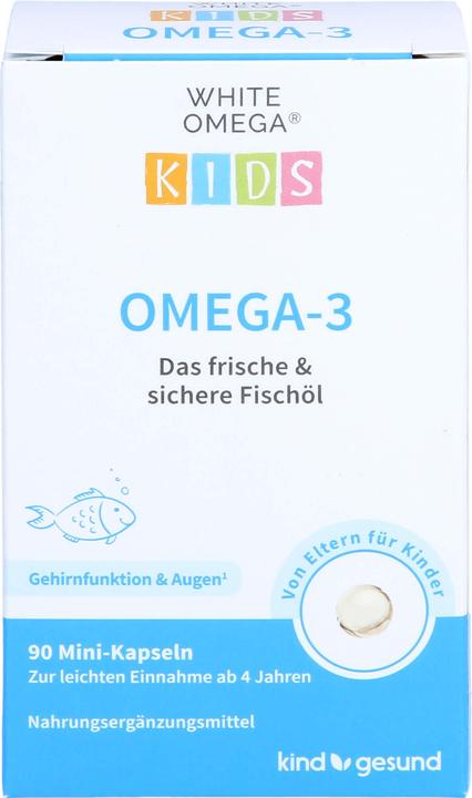 Actual product image White Omega Kids Fish Oil Capsules Caps (90 pcs., Capsules)