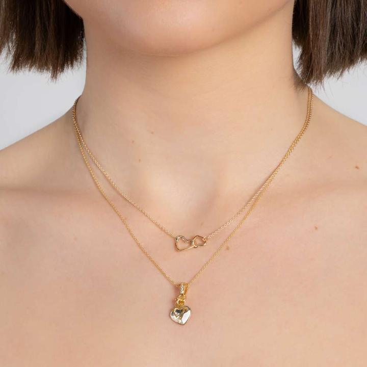 Actual product image Bijouteria Neck jewelry (Silver 925, Premium crystal, Gold plating (gold-plated), 47 cm)