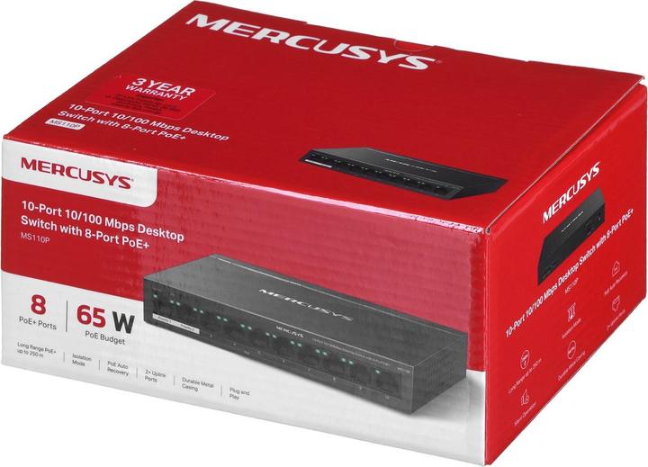 Image du produit Mercusys MS110P (10 Ports)