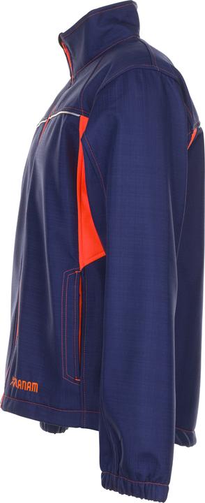 Actual product image Planam Softshell jacket Basalt Neon navy/orangeL (L)